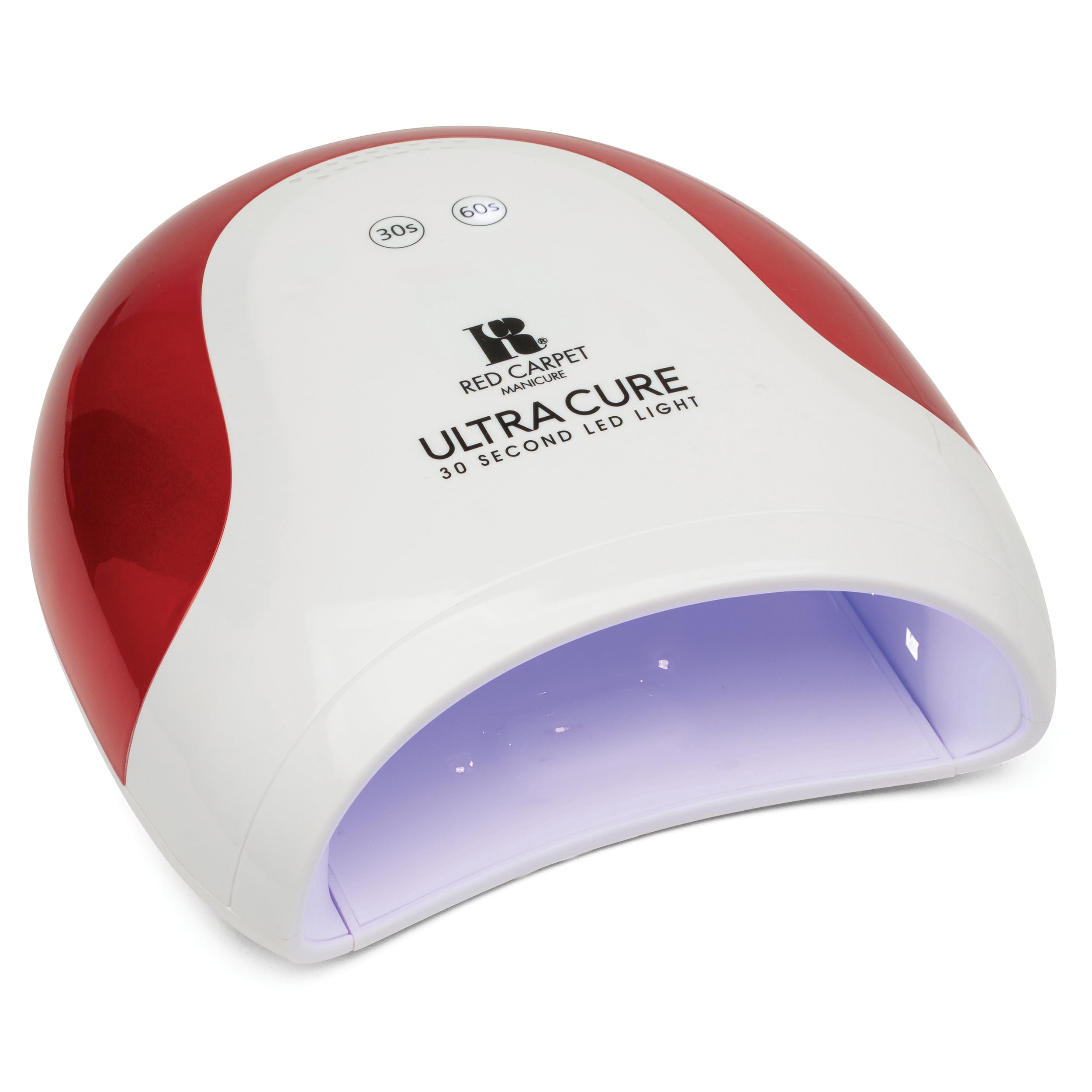 RC Red Carpet Manicure Ultra Cure 30 Salon LED Light – Fast 30s Gel Curing for Nails and Toes