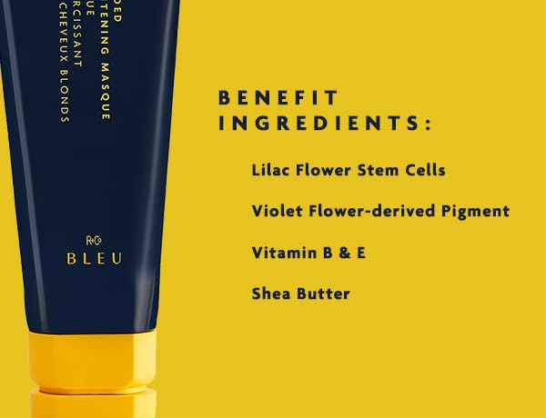 R+Co BLEU Blonded Brightening Masque – Repair, Hydration & Toner for Blondes | 5 oz