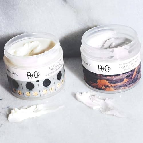 R+Co Control Flexible Paste – Medium Hold, Texture & Natural Matte Finish | Vegan & Cruelty-Free | 2.2 Oz Pack of 2