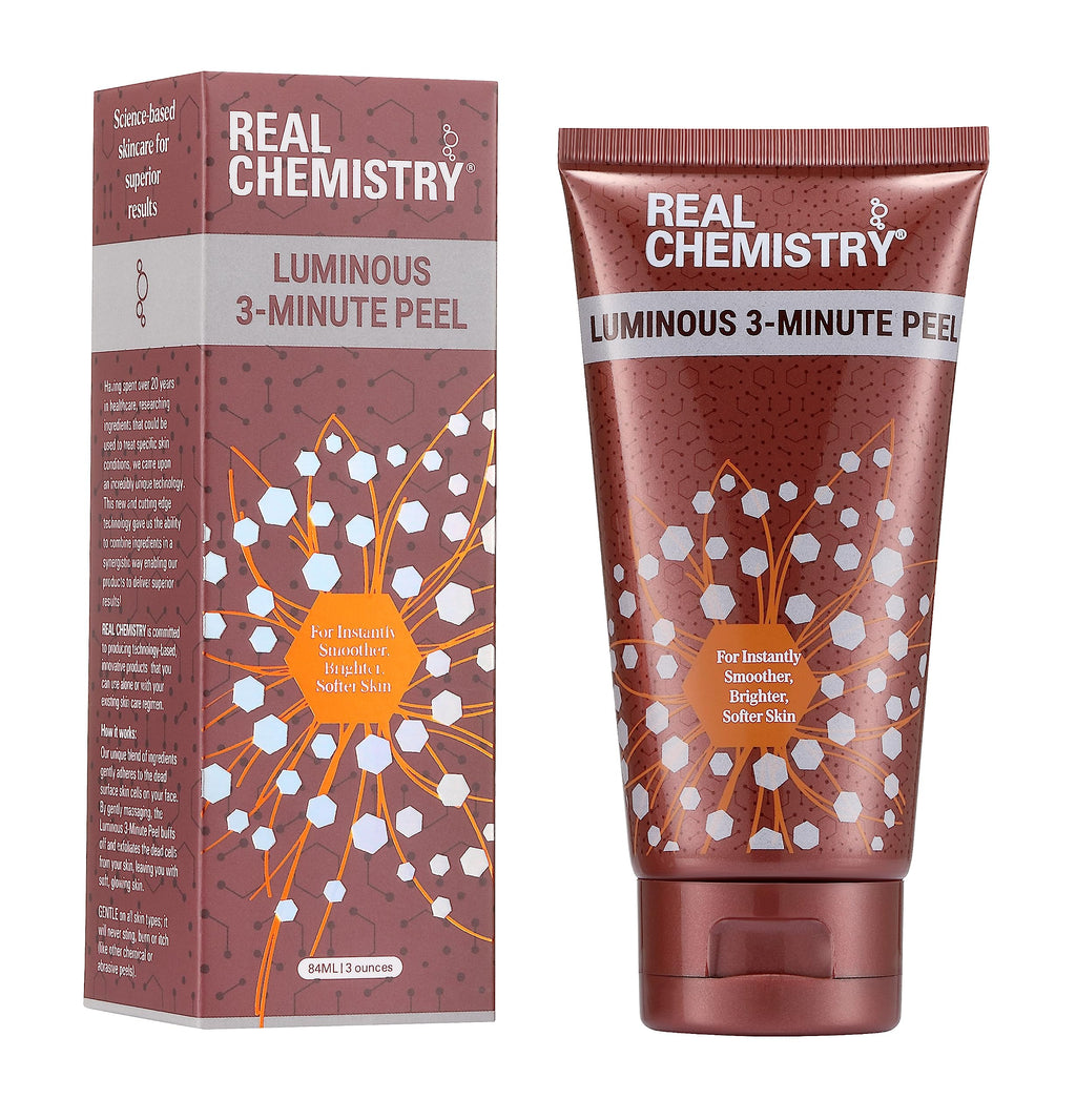 Real Chemistry Luminous 3-Minute Peel 84ML | Gentle, Radiant Skin in Minutes
