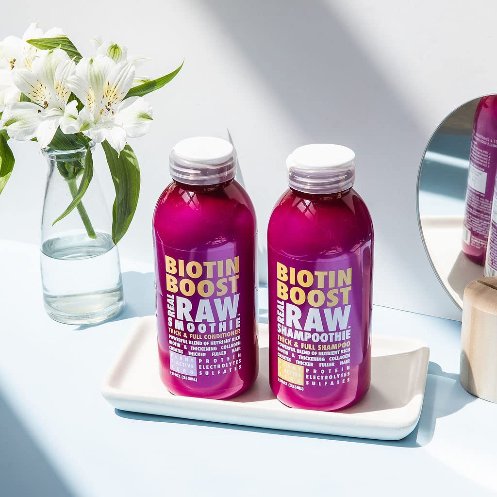 Real Raw Biotin Shampoo – Thick, Fuller Hair, 12 oz