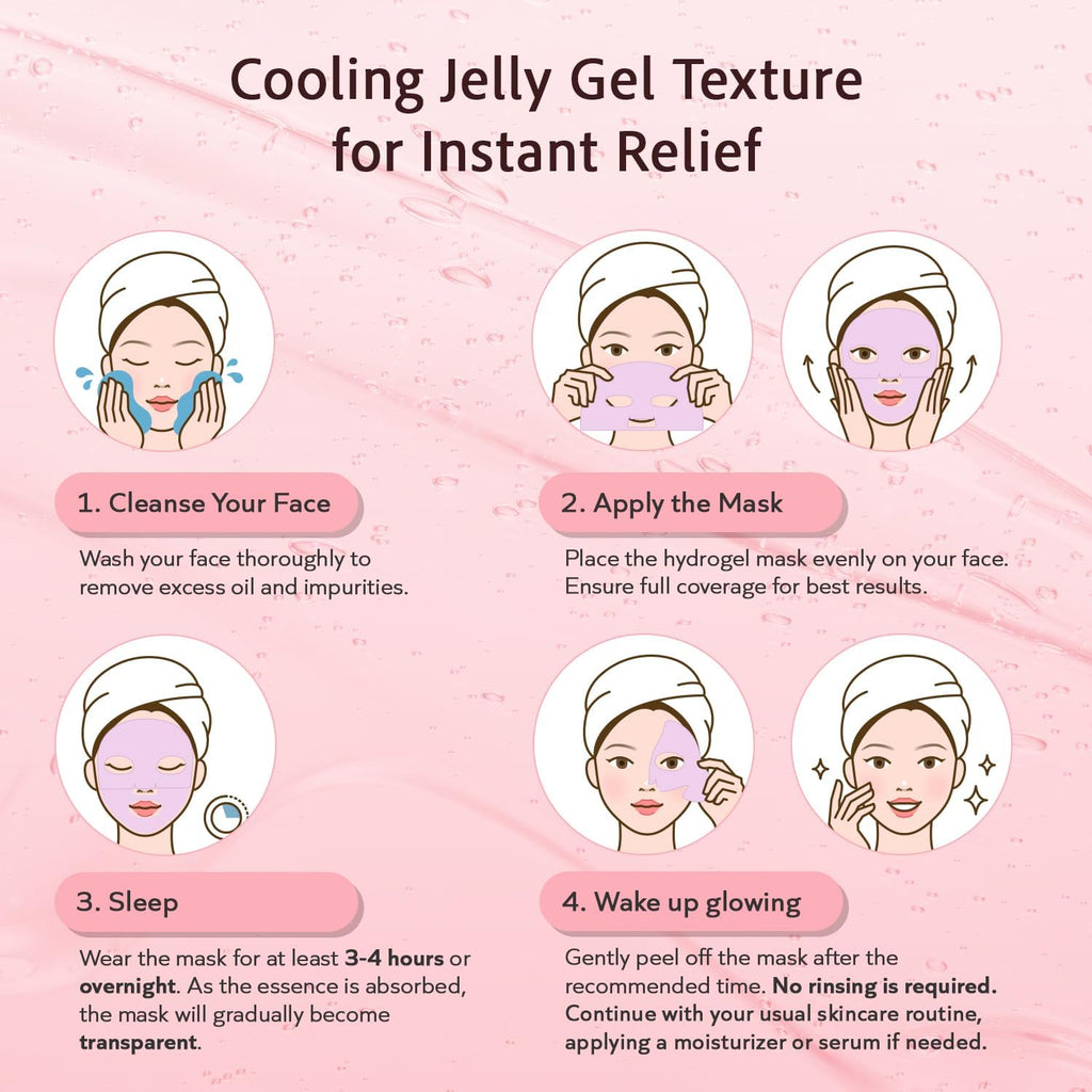 Realori Salmon DNA PDRN Collagen Mask – Korean Hydrogel Overnight Face Mask for Hydration & Firming | 4-Pack