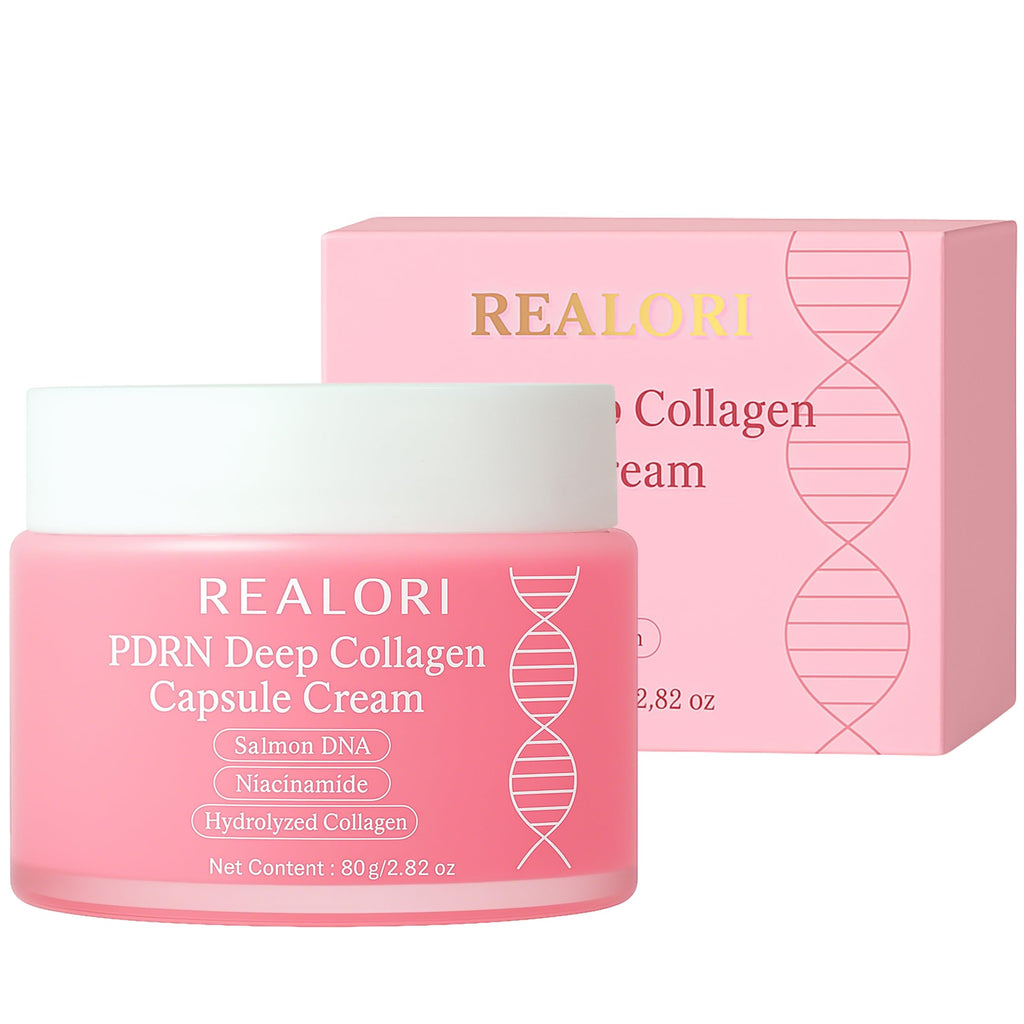 Realori PDRN Capsule Cream with Vitamin C & Collagen – Deep Hydration Gel Moisturizer