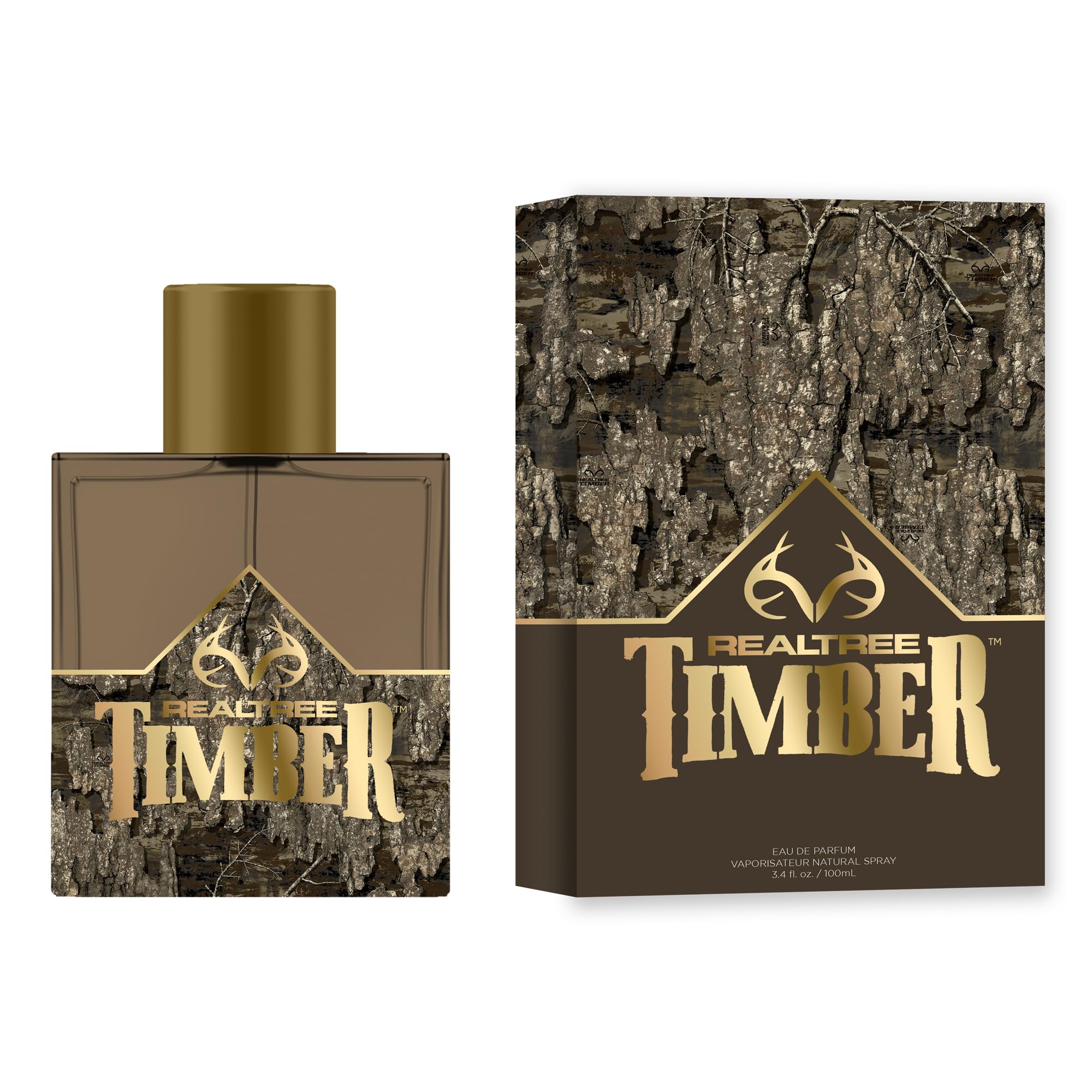 Realtree Timber for Him Eau de Parfum – 3.4 fl oz | Modern Woody Scent