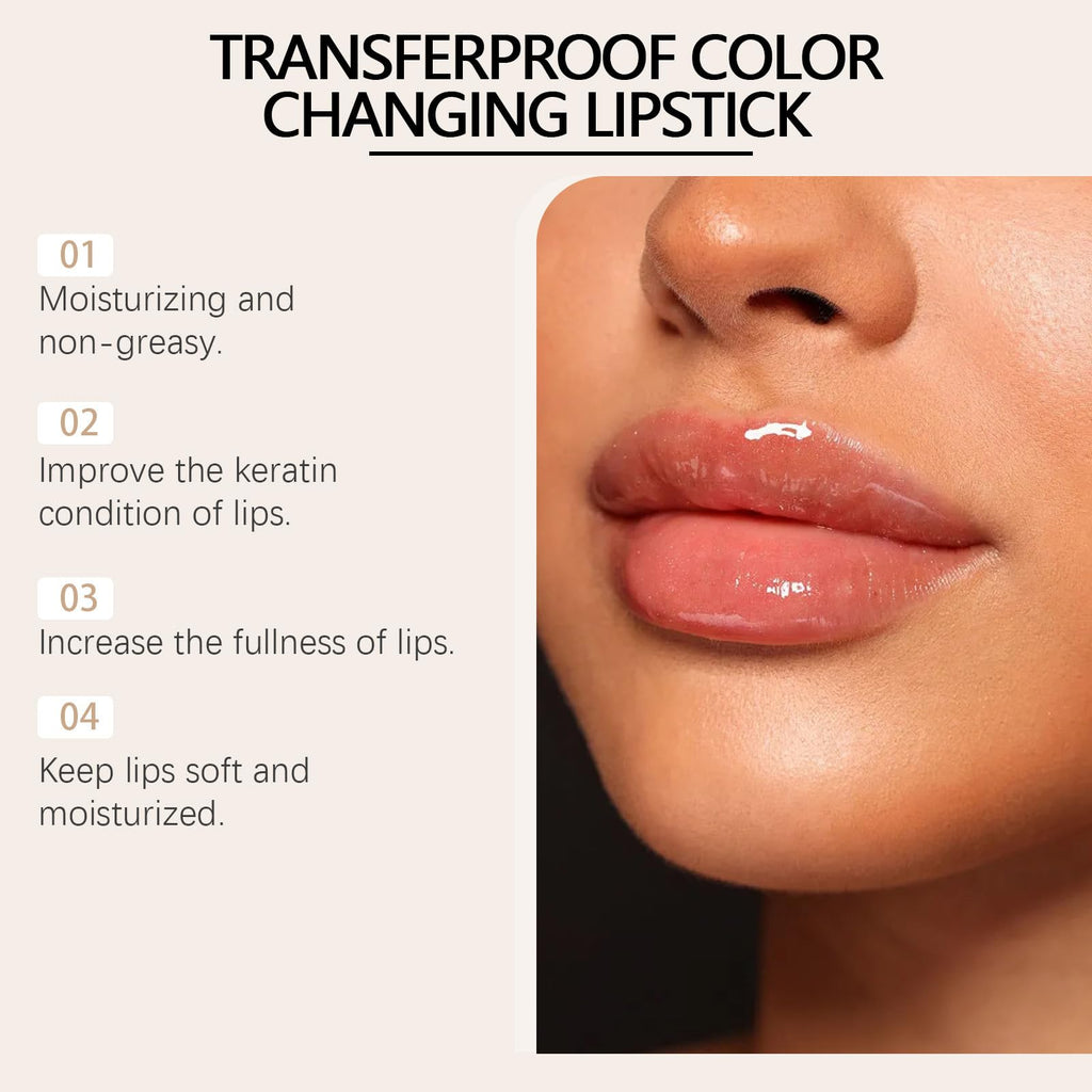 REATIFUL Transferproof Color Changing Lipstick – pH-Activated, Long-Lasting Shine