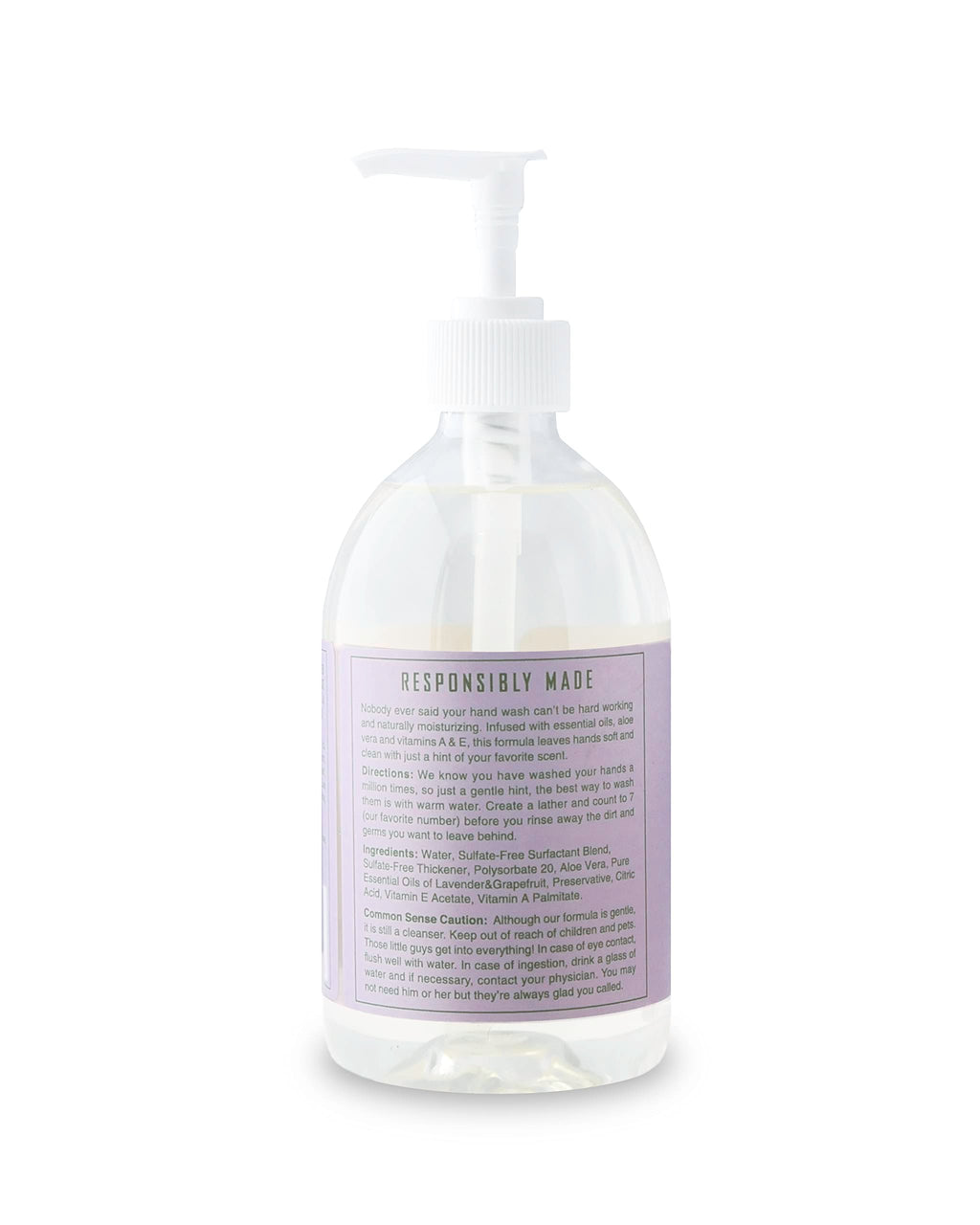 Rebel Green Liquid Hand Soap – Moisturizing Natural Hand Wash, Lavender & Grapefruit (Pack of 4)