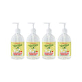 Rebel Green Liquid Hand Soap – Moisturizing Natural Hand Wash (Peppermint & Lemon) – Pack of 4, 16.9 fl oz