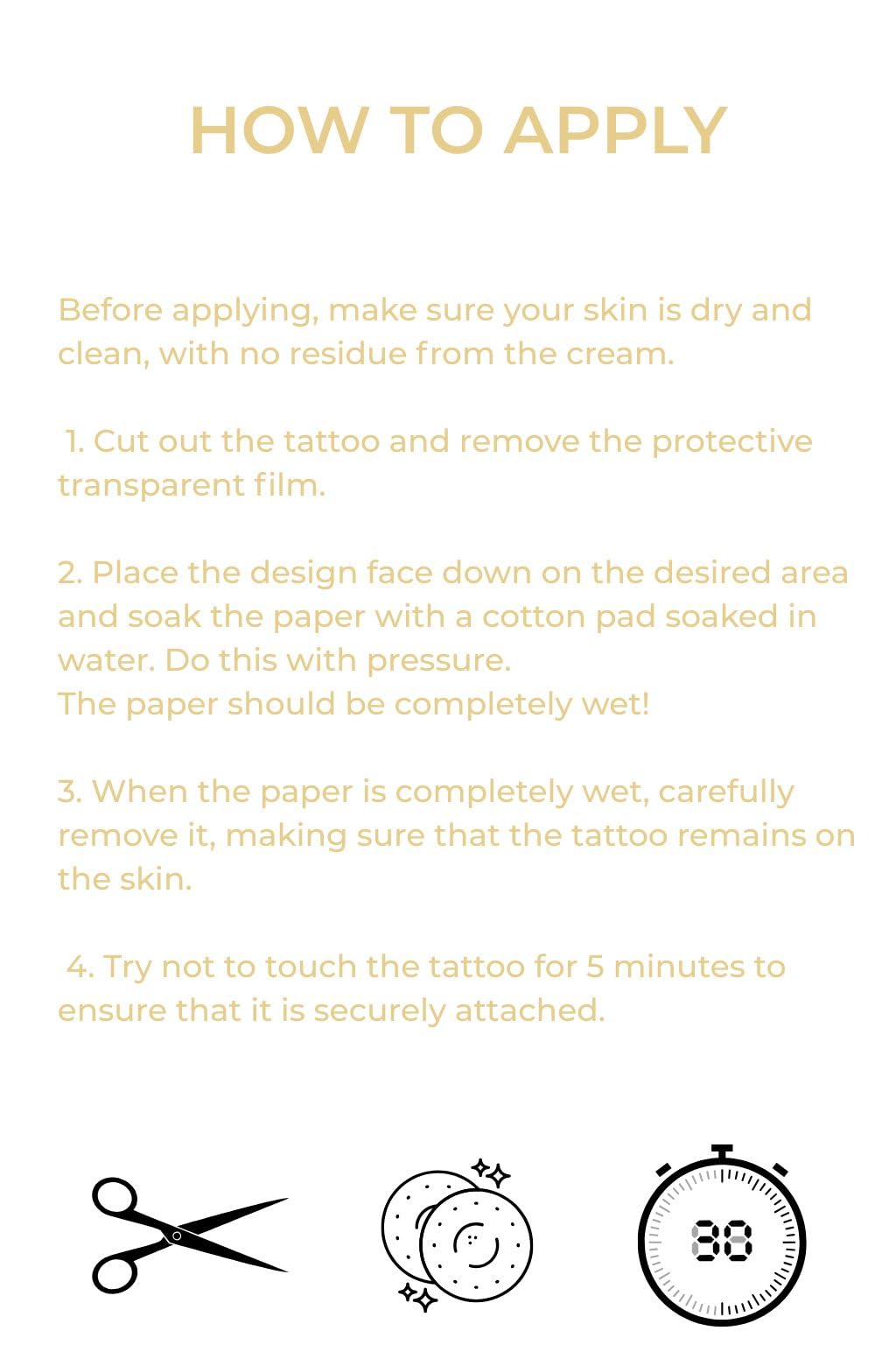 Rebel Tattoos Gold Stars Temporary Freckles — 2 Patches in 1 Envelope