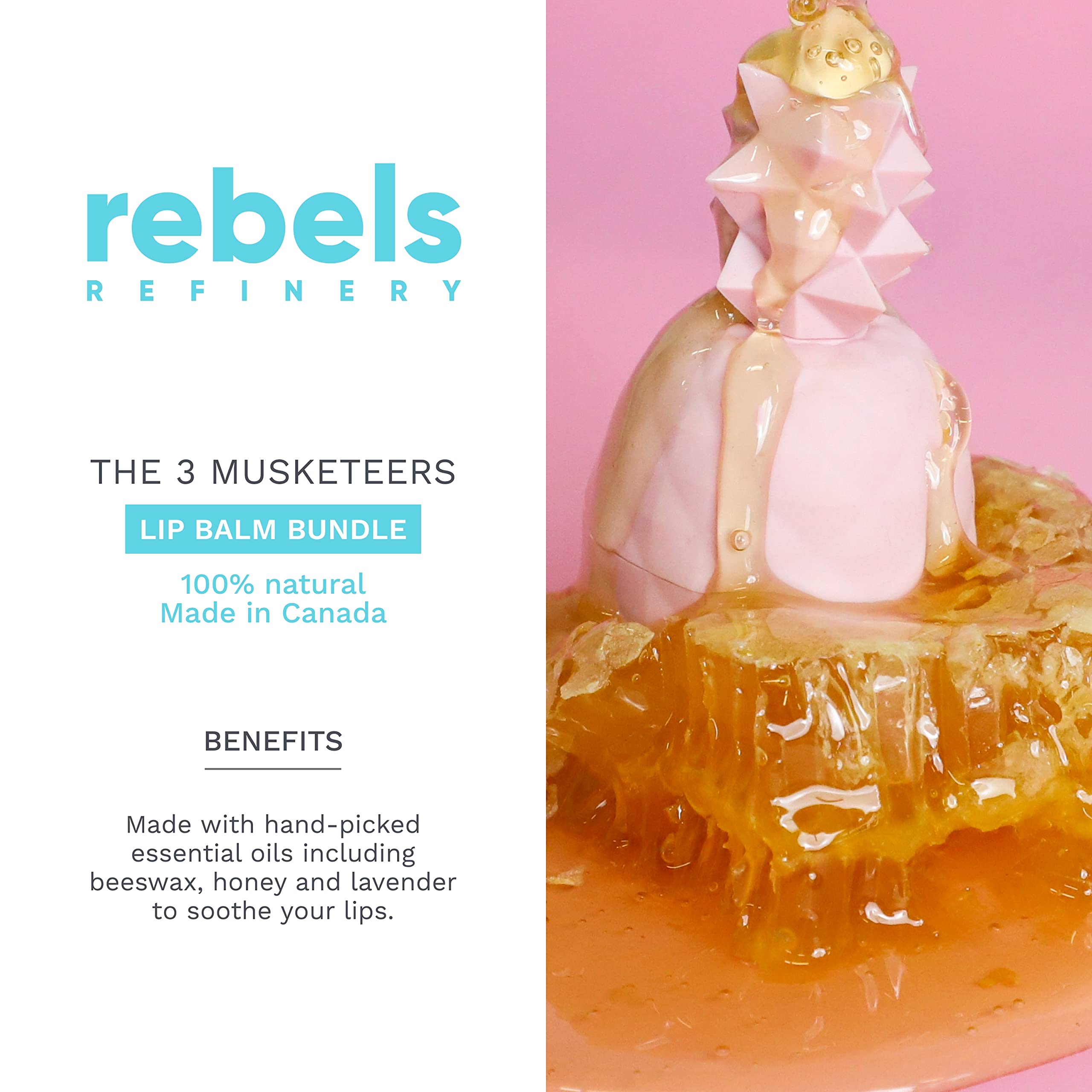 REBELS REFINERY 3-Piece Lip Balm Bundle – The 3 Musketeers