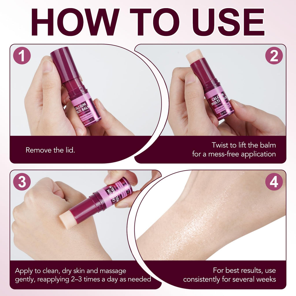 REBODUM Calcium Volume Multi Balm Stick 2PCS – Firmness, Wrinkles & 72H Hydration