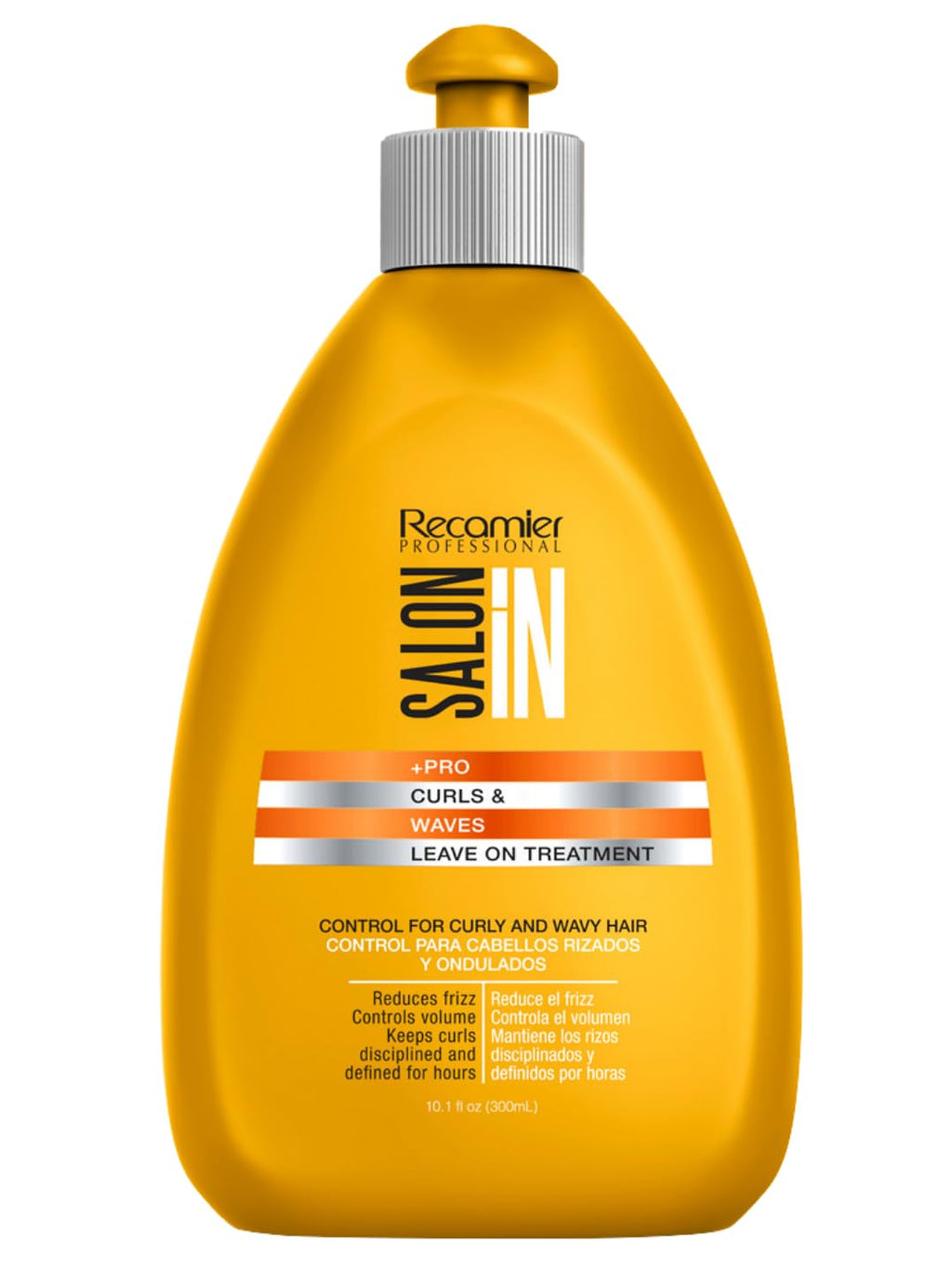 Recamier Salon In Curls & Waves Leave-On Treatment – Defines, Controls Curls, Frizz-Free Finish | Lightweight Leave-In (10.1 fl oz)
