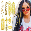 RechicGu 58-Piece Hair Braid Jewelry Set – Golden Dreadlock Accessories