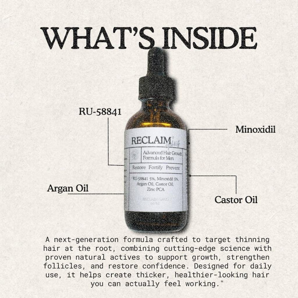Reclaim Gang RU58841 + Minoxidil Serum (60ml) – Hair Growth Support for Thicker, Fuller Hair