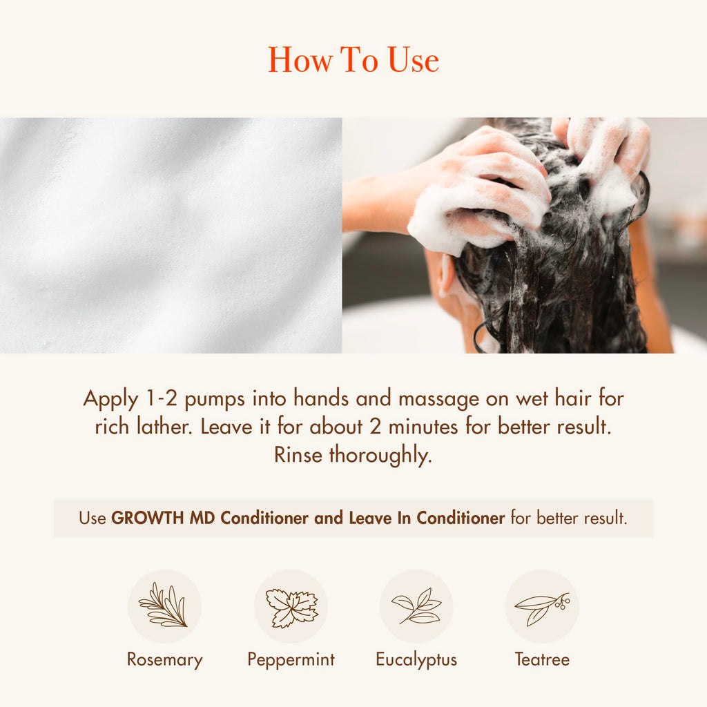 Red by Kiss Growth MD Scalp Shampoo – 5X Menthol Tingling for Thicker, Fuller Hair