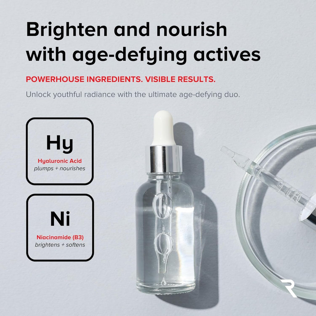 RED Medical Supplies Age-Defying Microcurrent Conductive Gel – Hyaluronic Acid & Niacinamide, 2 Bottles + Applicator, 8.45 fl oz / 250 mL