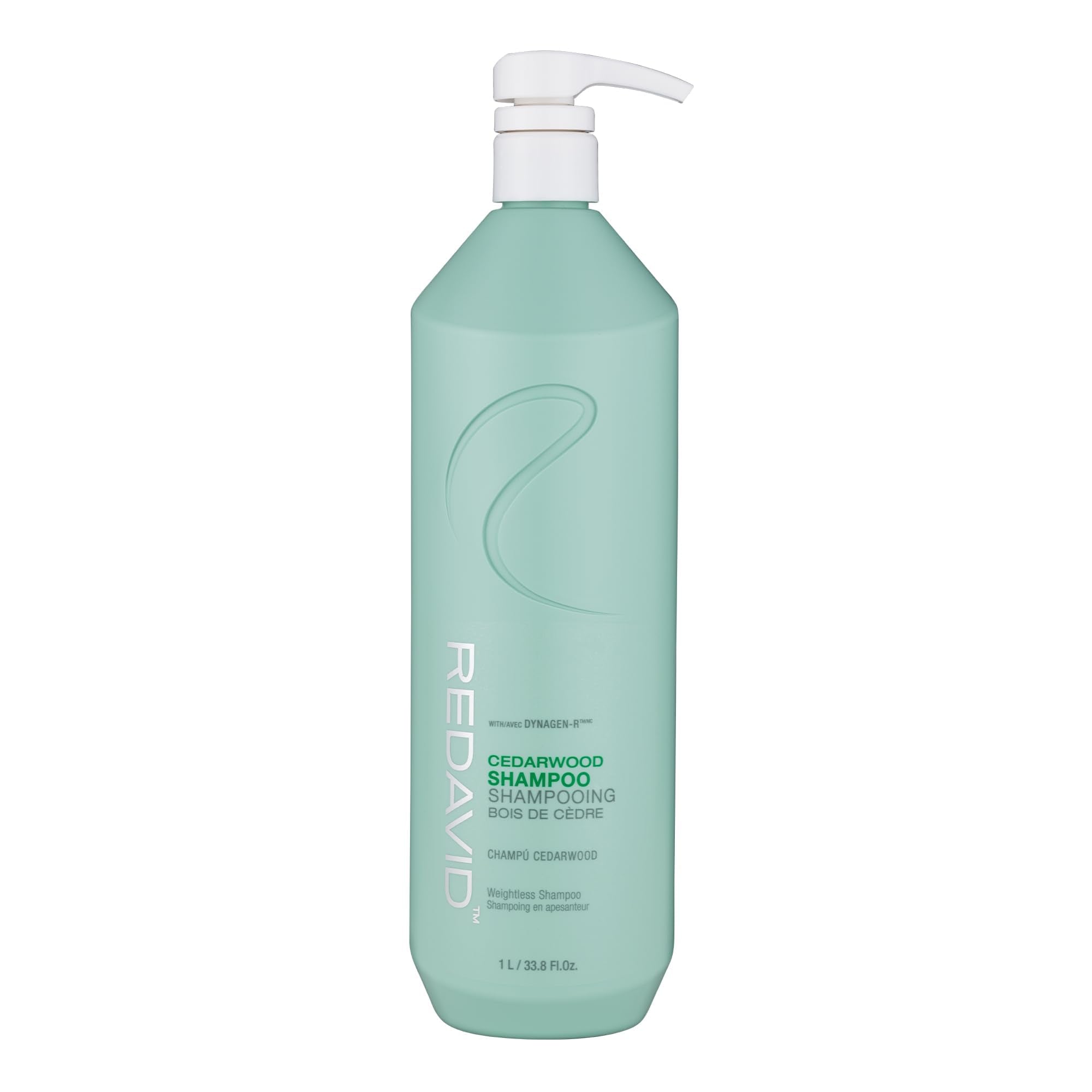Redavid Cedarwood Weightless Shampoo – Hemp Seed Oil & Orchid Oil for Fine & Men's Hair | 1L | Paraben-Free