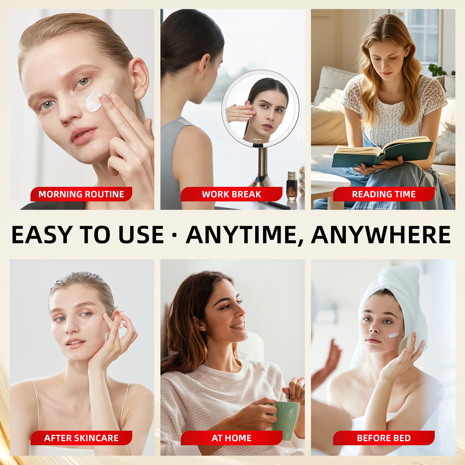Redcool Caffeine & Retinol Under Eye Serum – Fast Absorbing, Dermatologist-Tested, 0.7 oz