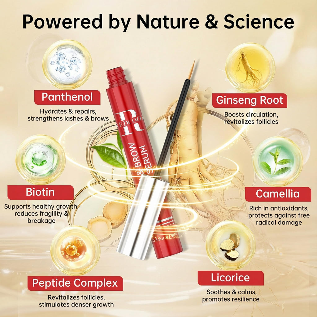 Redcool Lash Serum: Gentle Natural Vegan Eyelash Enhancing Serum 3ml