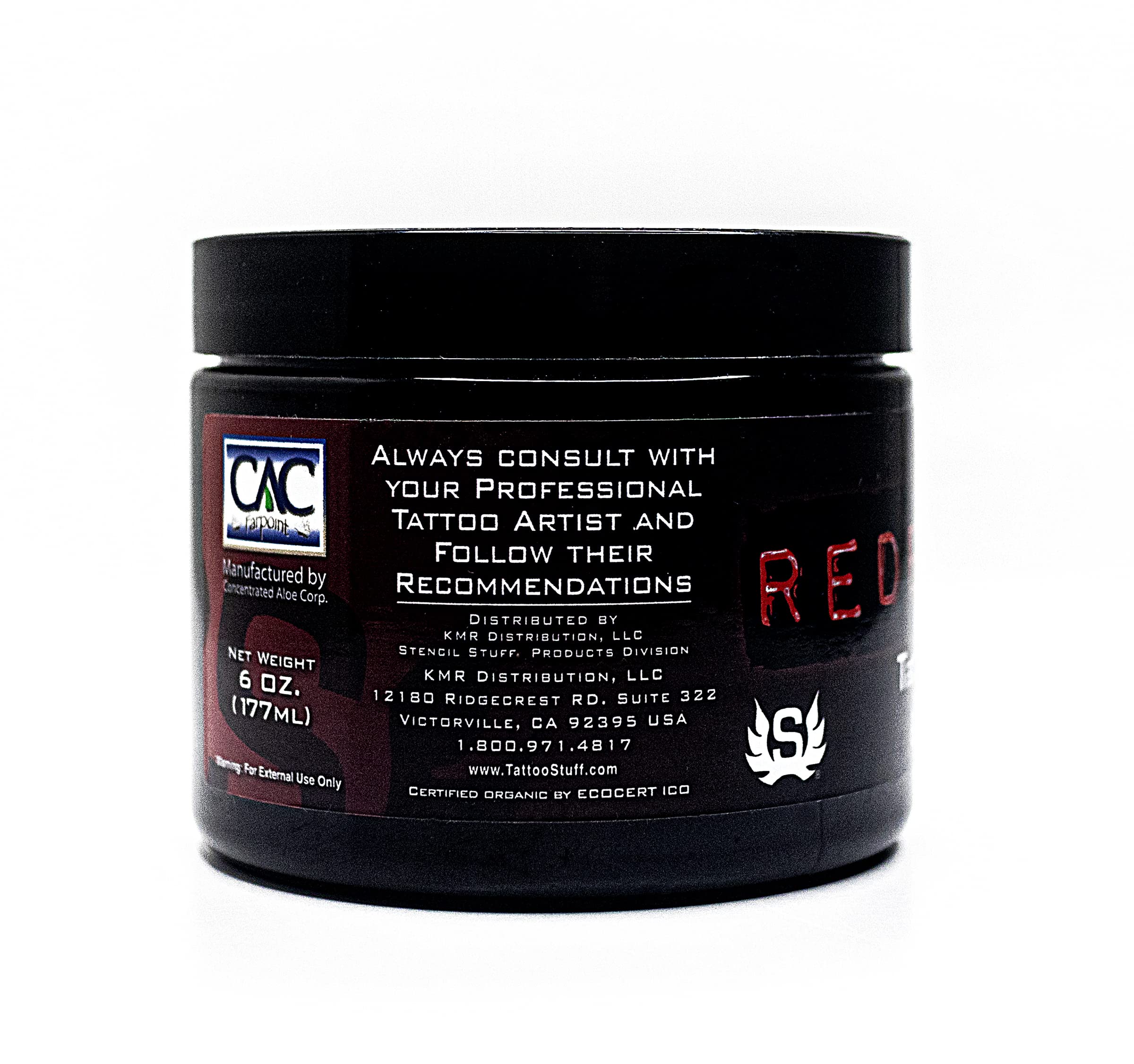 Redemption 6oz - USDA Certified Petroleum-Free Tattoo Ointment for Process and Aftercare