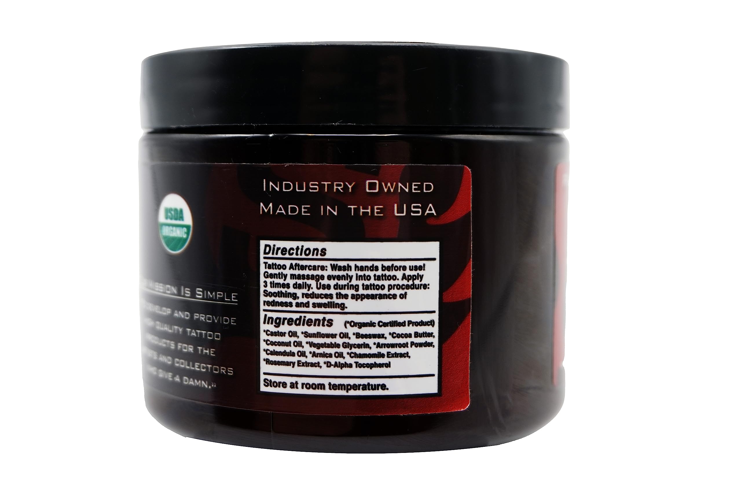 Redemption 6oz - USDA Certified Petroleum-Free Tattoo Ointment for Process and Aftercare