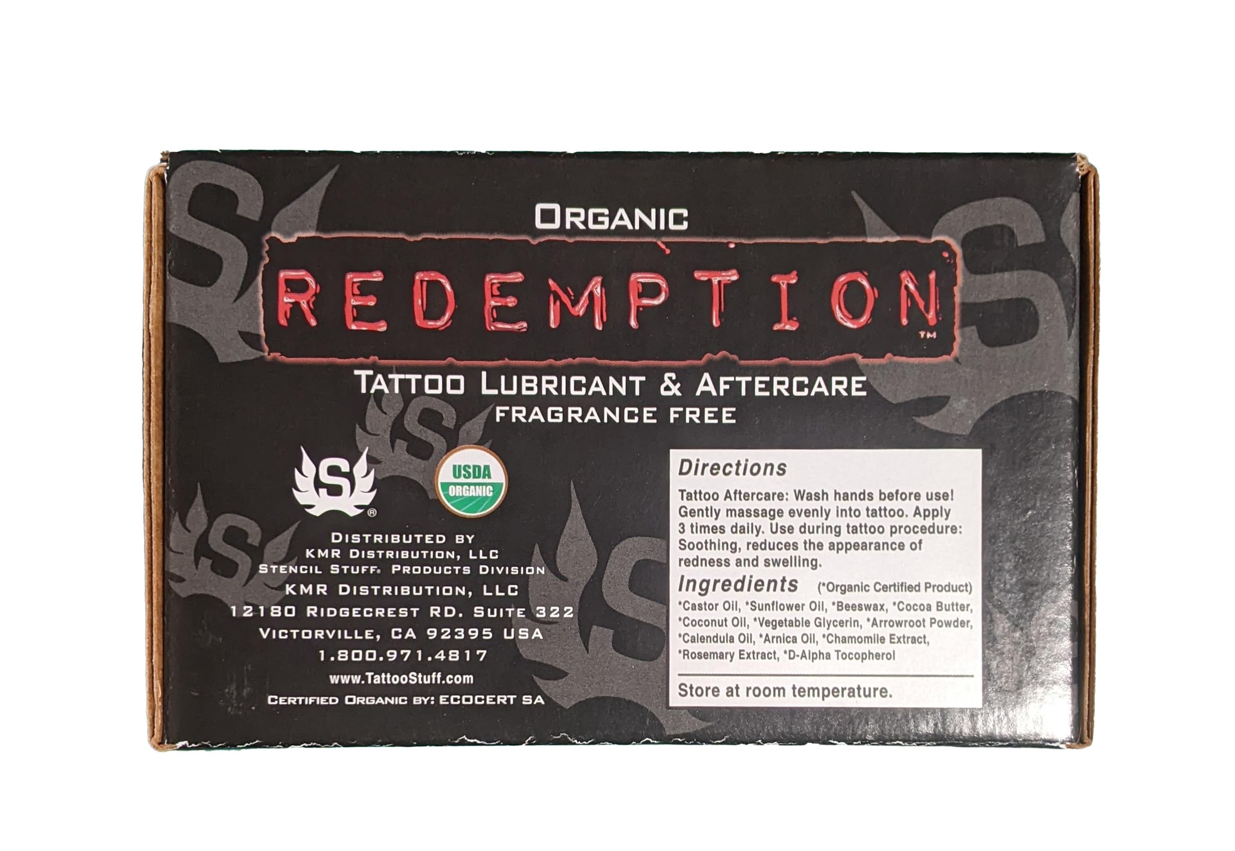 Redemption 6oz - USDA Certified Petroleum-Free Tattoo Ointment for Process and Aftercare