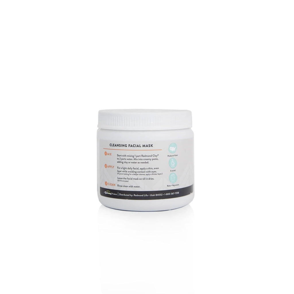 REDMOND Clay Bentonite Mask – 1000 Uses, Soothing Facial Mask, 10 oz