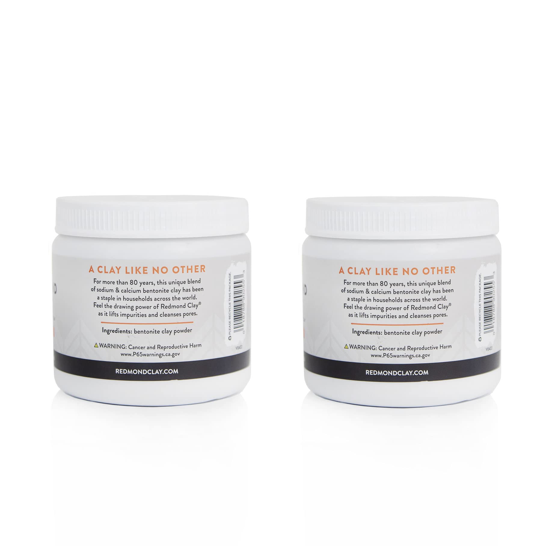 REDMOND Clay Bentonite Clay Face Mask – Pore Refining, Soothing, 2-Pack 10oz