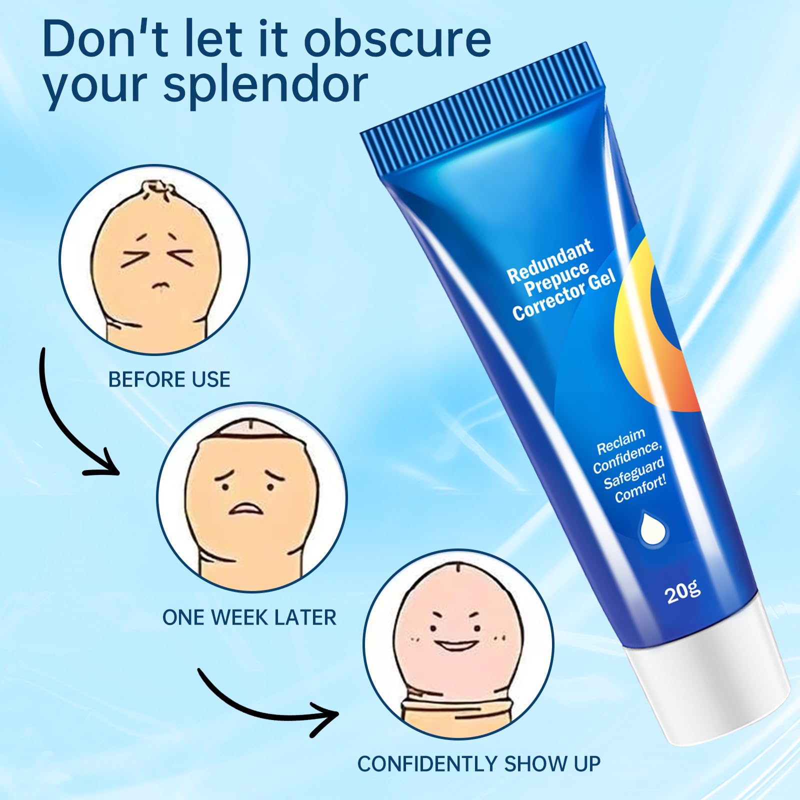 Redundant Prepuce Corrector Gel – Gentle, Non-Invasive Foreskin Care (2pcs)