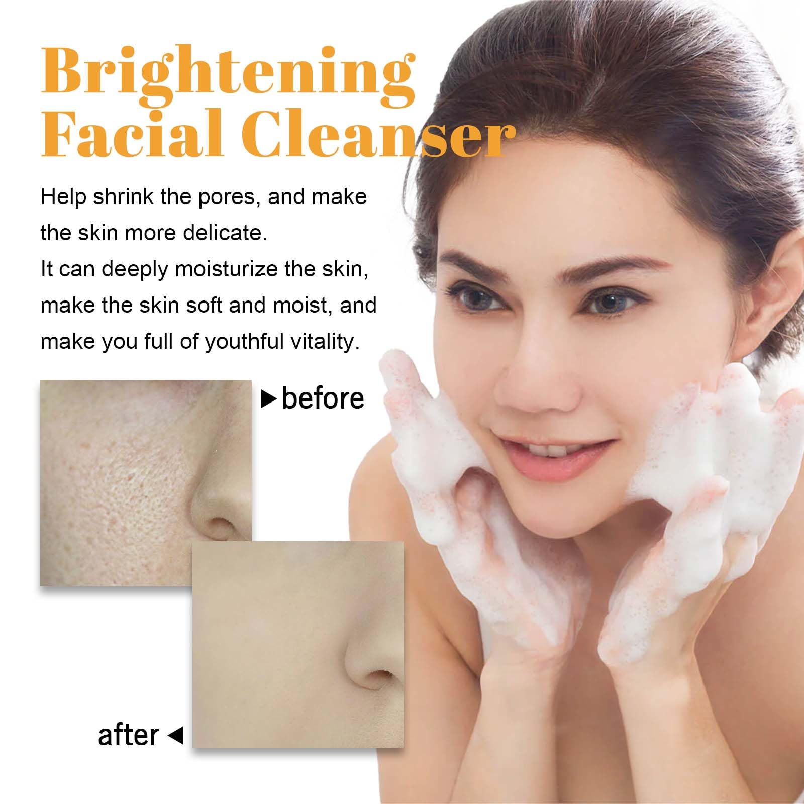 Reepic Cosmer Turmeric Facial Cleanser – Deep Cleansing Foaming Wash (2 Pcs)
