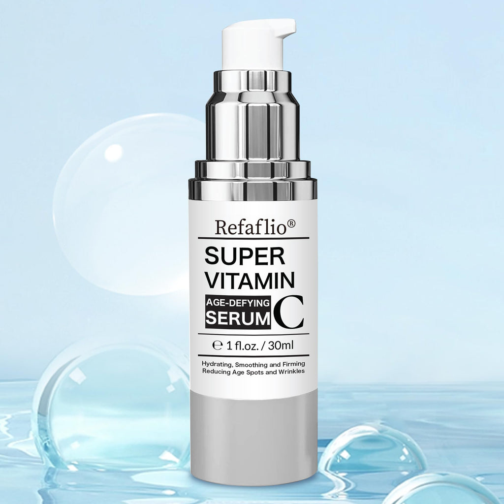 Refaflio Super Vitamin C Serum for Women Over 70 – Anti-Aging Serum 30ml (Orange)