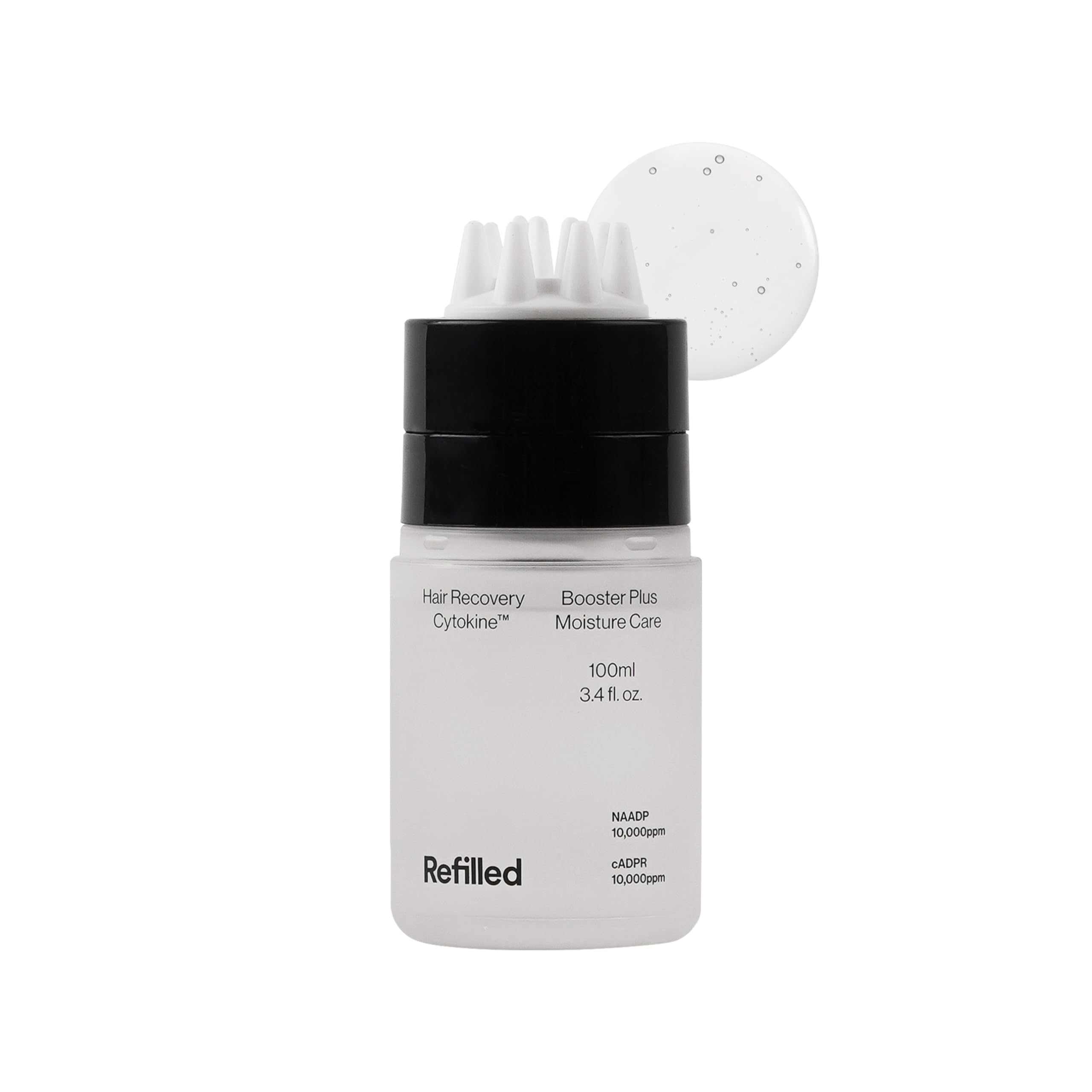 Refilled Booster Plus Moisture – Hair Growth Serum & Thickening Scalp Treatment with Built-In Massager