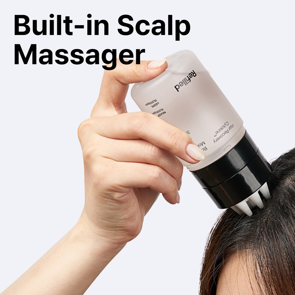 Refilled Booster Plus Moisture – Hair Growth Serum & Thickening Scalp Treatment with Built-In Massager