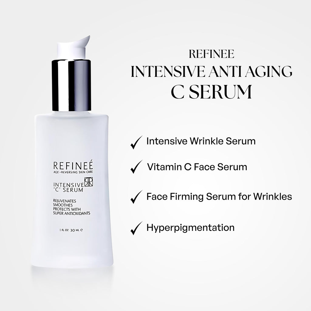 Refinee Intensive Vitamin C Face Serum – Anti-Aging, Hyperpigmentation, Lightweight 30 ml