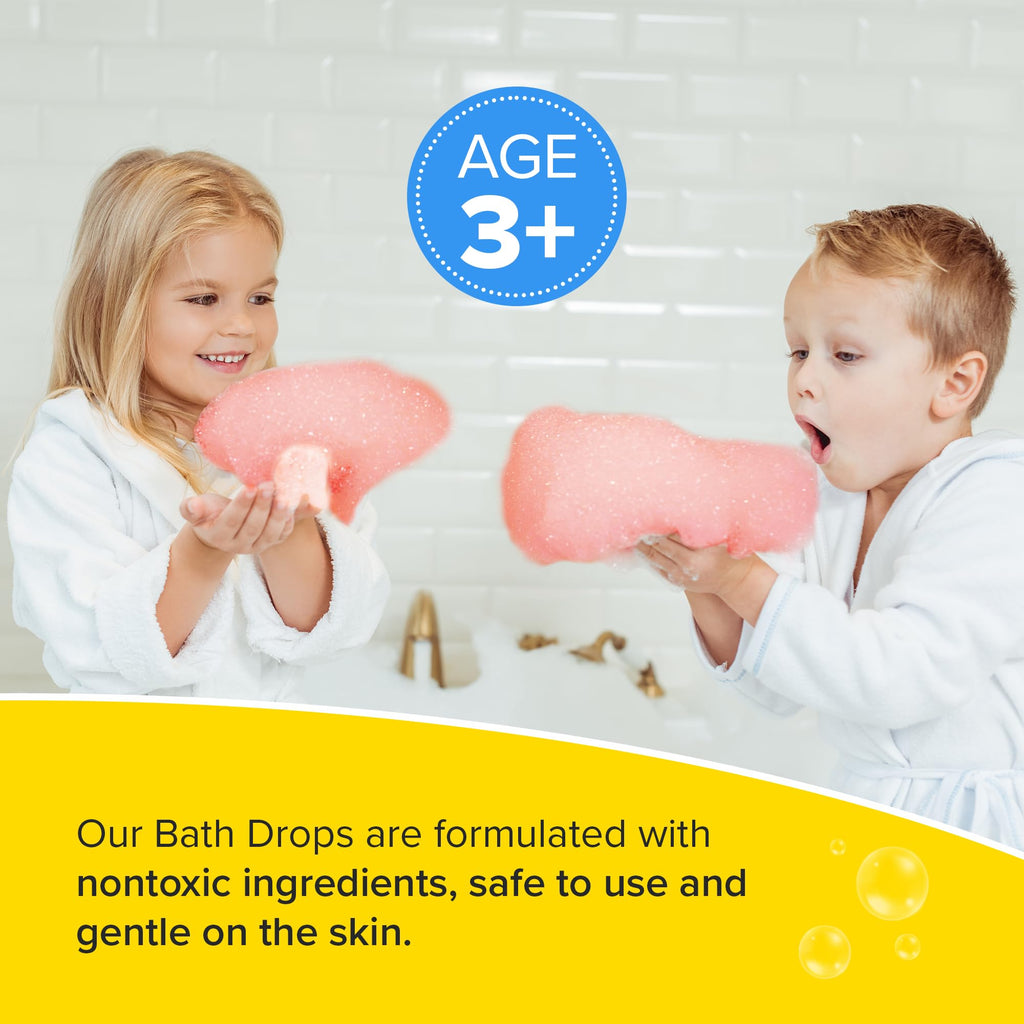 Regal Games Kid Made Modern Bath Color Tablets – 150 Count Non-Toxic Bath Drops (Blue, Yellow, Pink, Purple)