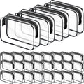 Reginary 28-Piece Clear Cosmetic Bags with Zipper | Transparent Travel Organizer