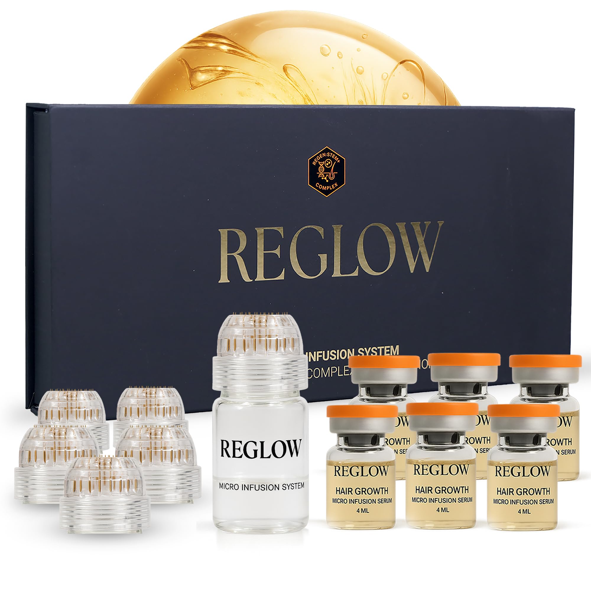 ReGlow Micro-Infusion Hair Density System | Precision Applicators & Bio-Active Serum