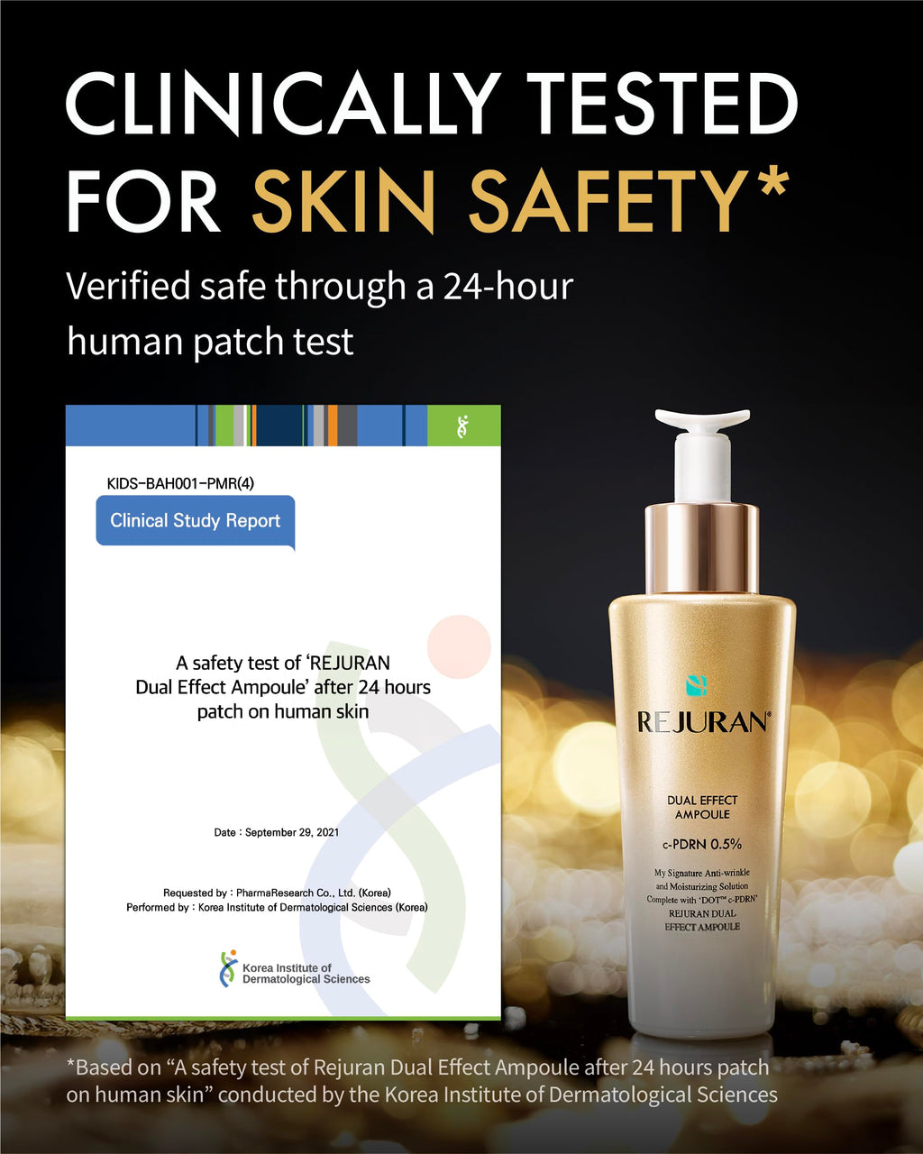 REJURAN® Dual Effect Ampoule DOT DUAL c-PDRN® [Larger Size] – Salmon DNA Serum for Deep Rejuvenation, Skin Elasticity & Texture