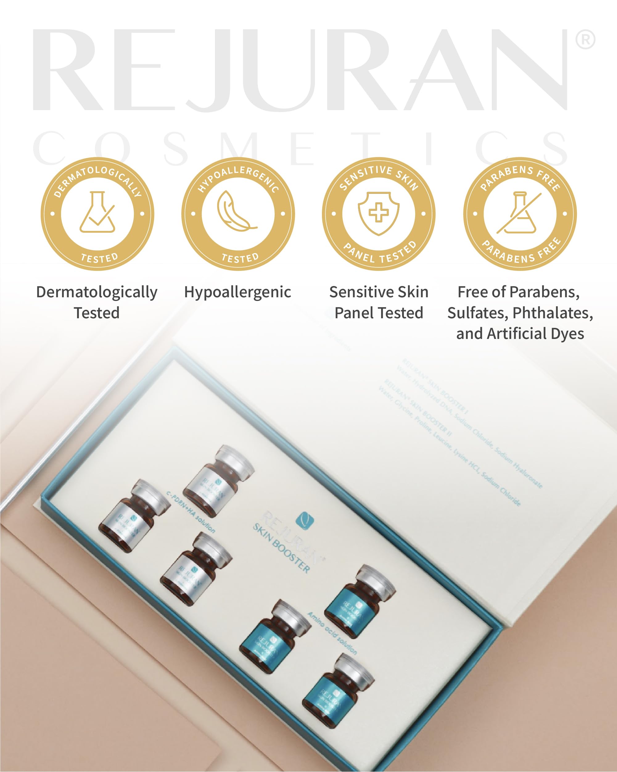REJURAN® Dual Effect Ampoule DOT DUAL c-PDRN® [Larger Size] – Salmon DNA Serum for Deep Rejuvenation, Skin Elasticity & Texture