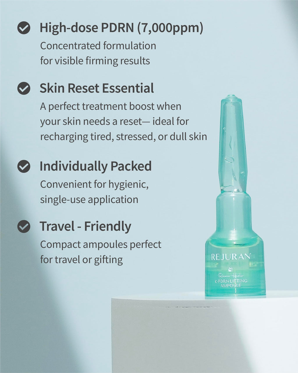 REJURAN Recover c-PDRN Lifting Ampoule – High-Concentration PDRN Serum for Hydration & Gentle Elasticity