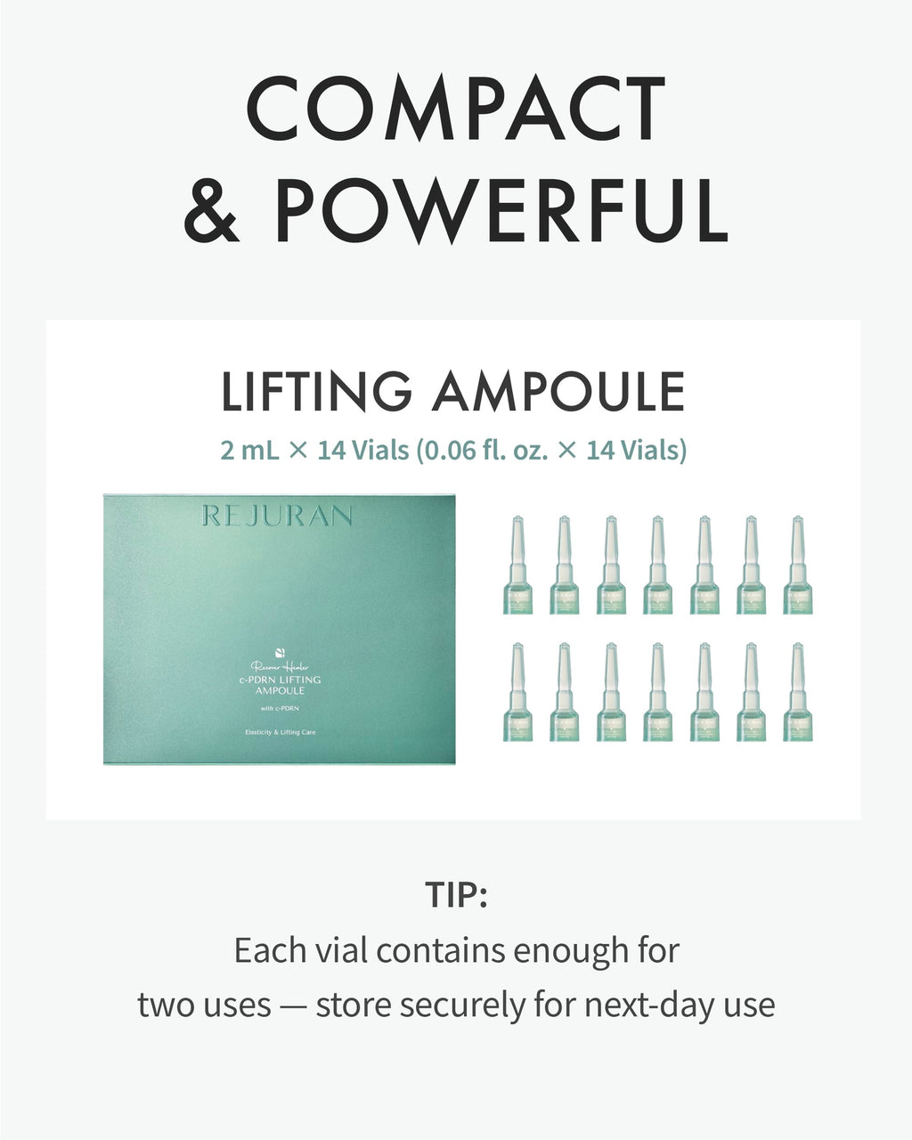 REJURAN Recover c-PDRN Lifting Ampoule – High-Concentration PDRN Serum for Hydration & Gentle Elasticity