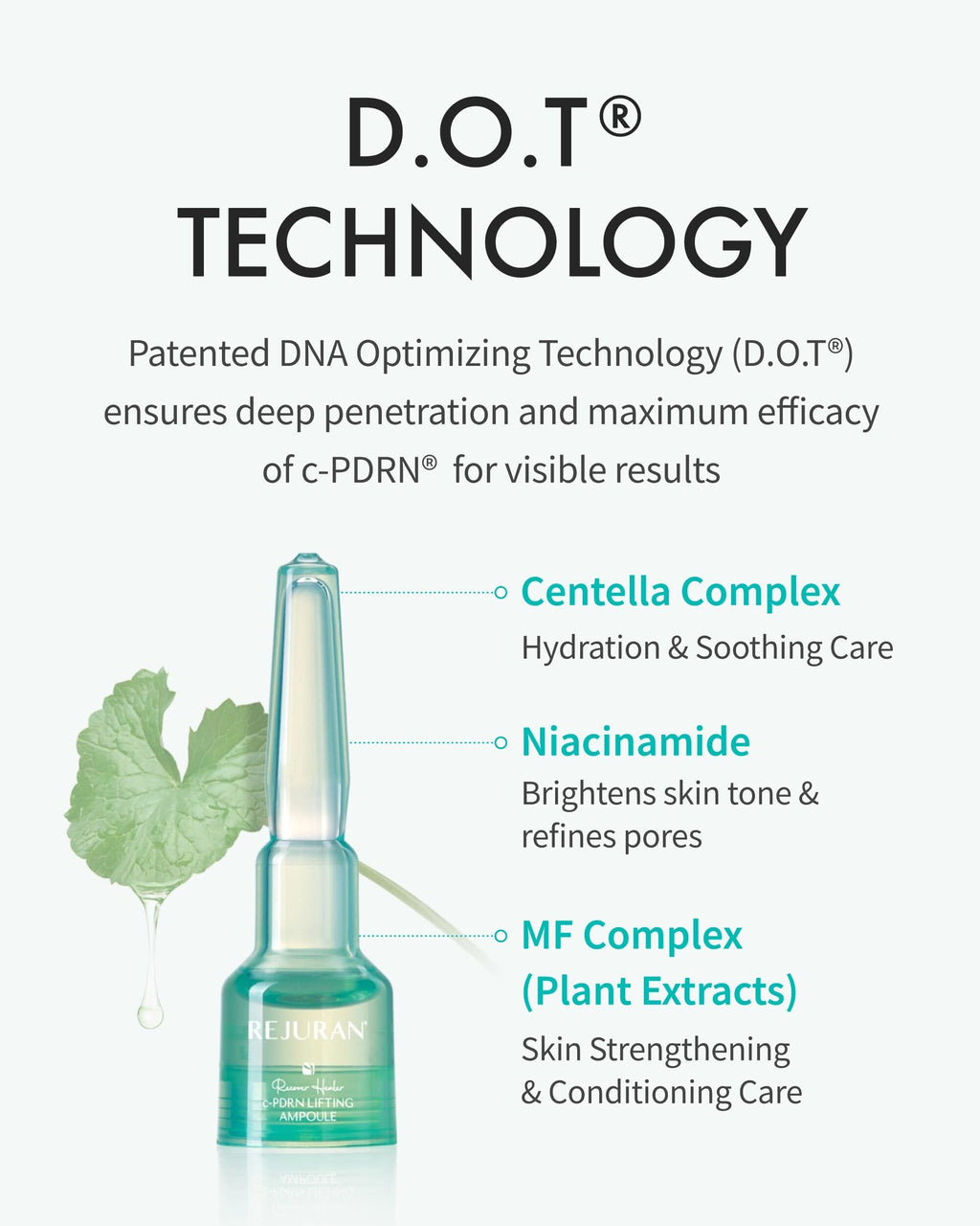 REJURAN Recover c-PDRN Lifting Ampoule – High-Concentration PDRN Serum for Hydration & Gentle Elasticity