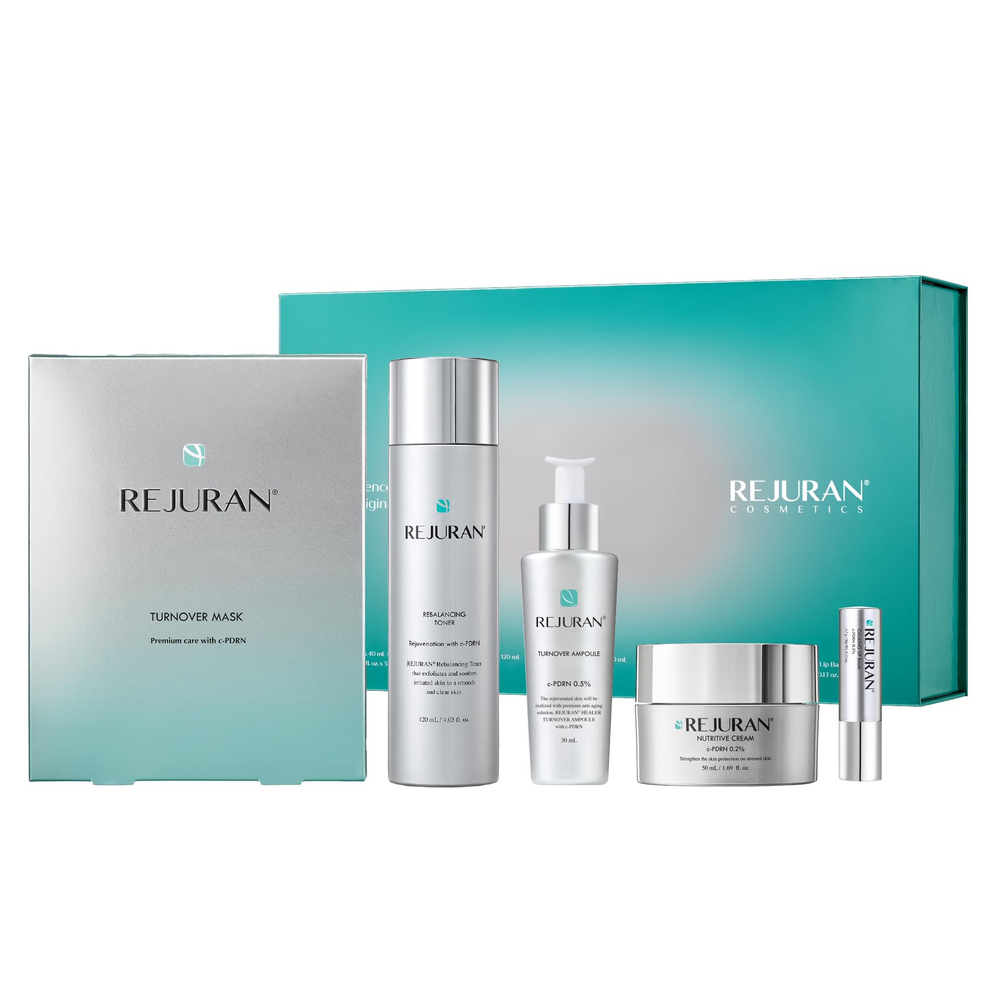 REJURAN Total Aesthetic Set c-PDRN – Salmon DNA Skincare Kit for Hydration, Firming & Radiant Glass Skin