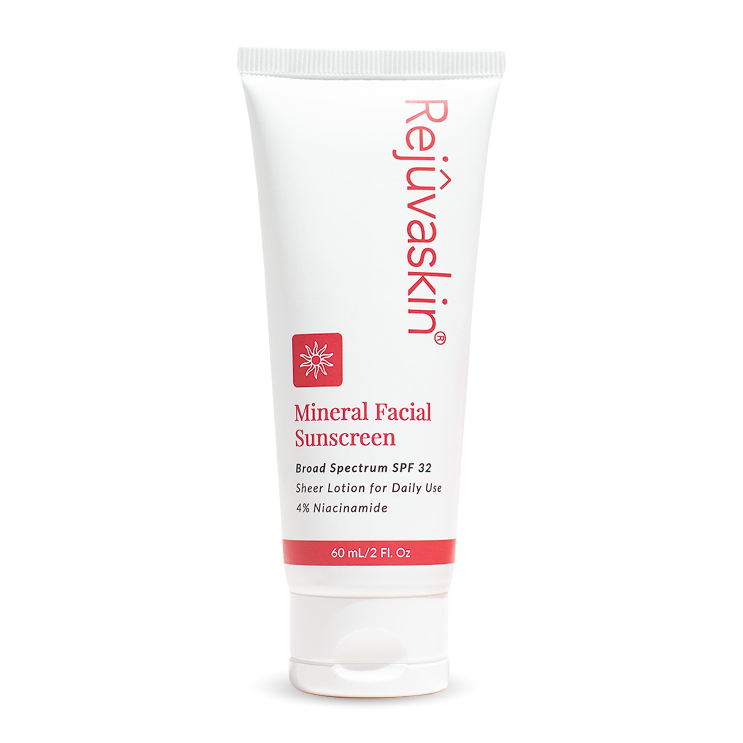 Rejuvaskin Mineral Facial Sunscreen SPF 32 – Oil-Free for Sensitive, Acne-Prone Skin