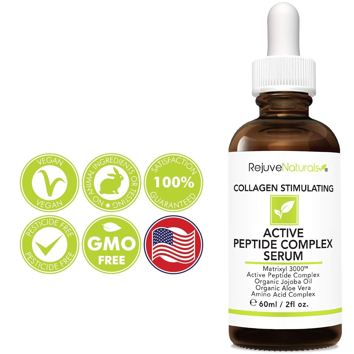 RejuveNaturals Peptide Complex Serum with Matrixyl 3000 – 2 oz