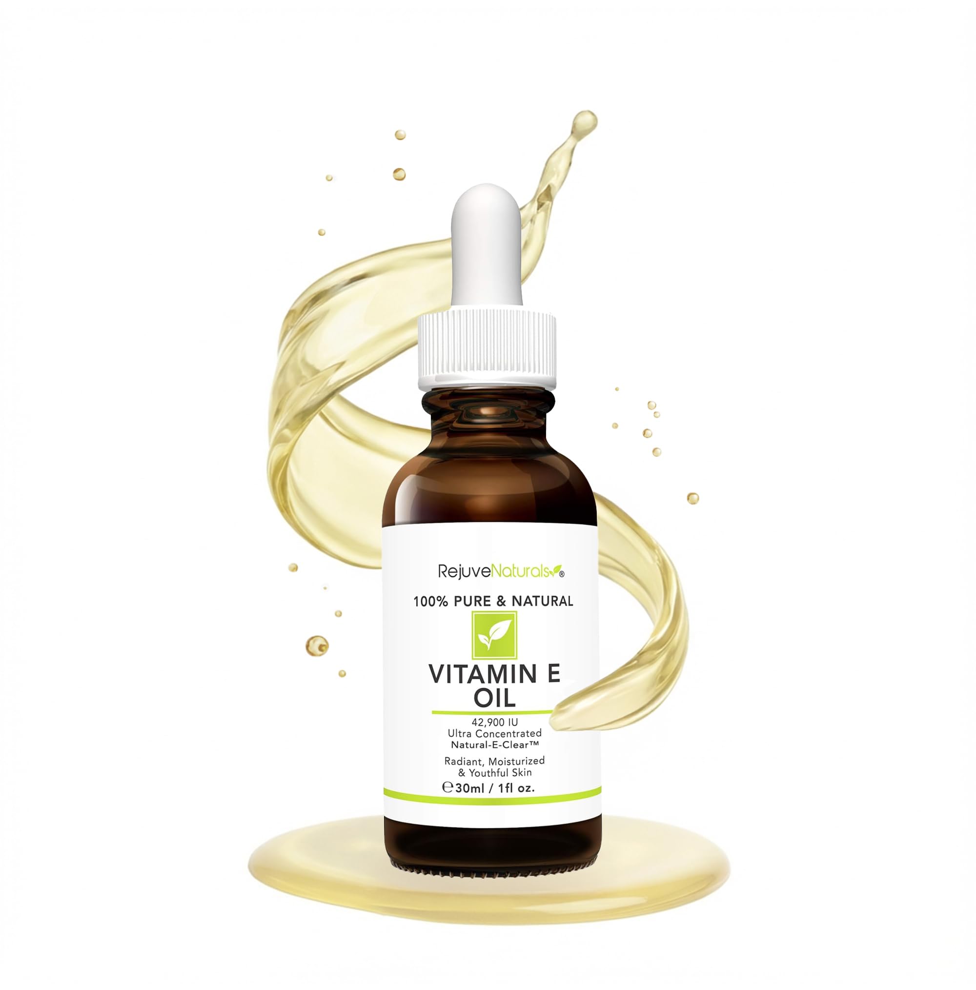 RejuveNaturals Vitamin E Oil 42,900 IU – Pure, Lightweight Hydration