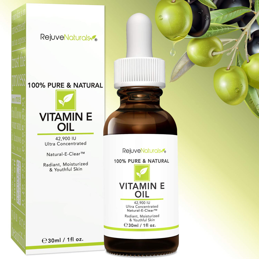 RejuveNaturals Vitamin E Oil 42,900 IU – Pure, Lightweight Hydration