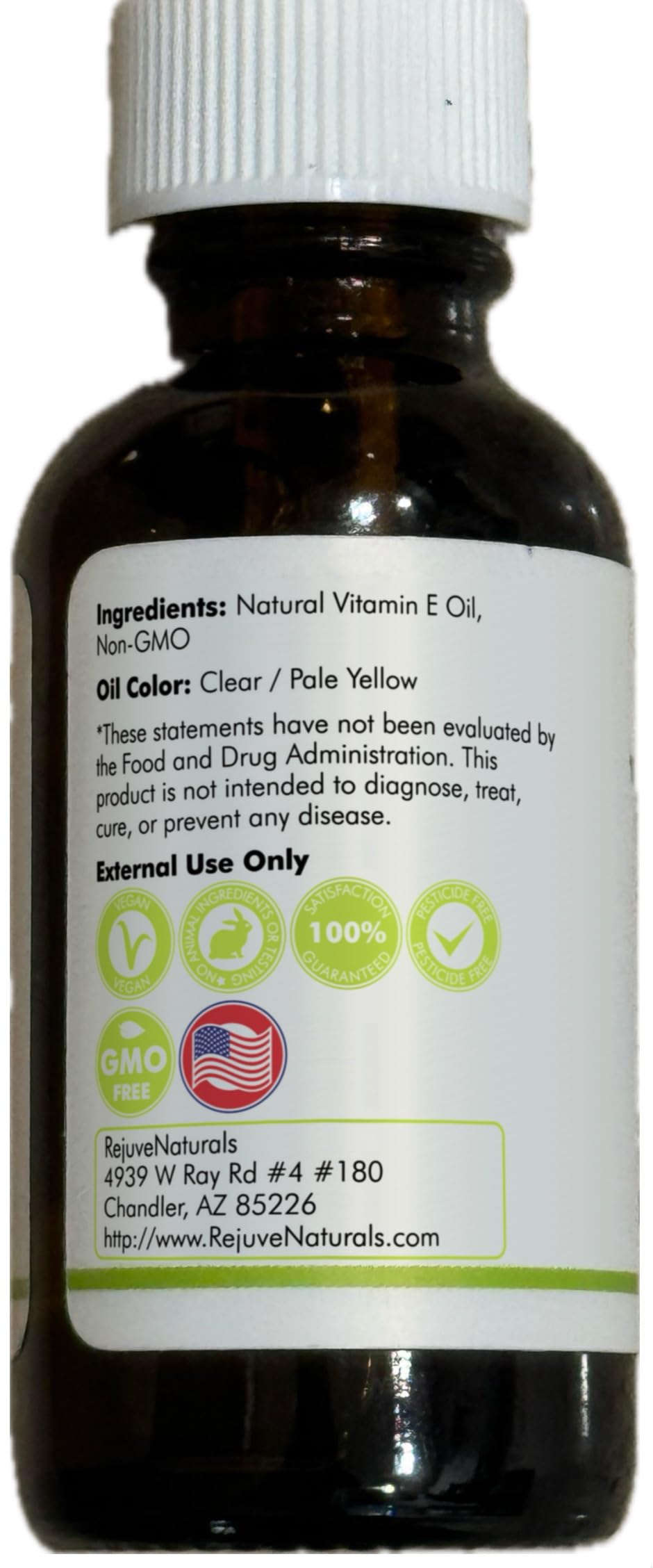 RejuveNaturals Vitamin E Oil 42,900 IU – Pure, Lightweight Hydration