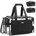 Relavel Clear Makeup Bag with 2 Small Pouches – Portable Pro MUA Kit Organizer