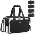 Relavel Clear Makeup Bag Kit with 4 Pouches – Large Transparent Organizer