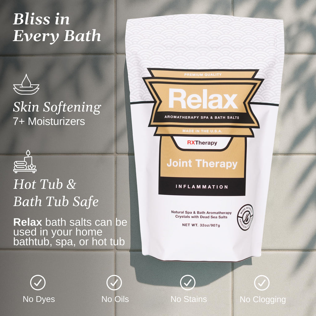 Relax Spa & Bath Epsom & Dead Sea Salts — Aromatherapy Bath Salts for Hot Tub & Bath
